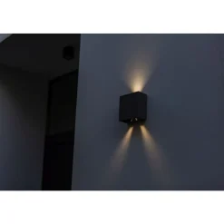 Lutec GEMINI Wandlamp Mat zwart LED 10W Clearance