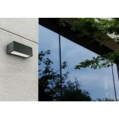 Lutec GEMINI Wandlamp Mat zwart LED 21W