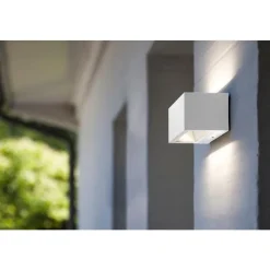 Lutec GEMINI Wandlamp Mat wit LED 10,5W