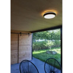 Lutec GOLETA Wand / plafondlamp Zwart LED 24W Clearance