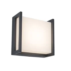 Lutec QUBO Wandlamp Donkergrijs LED 9,5W Discount