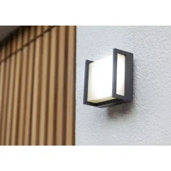 Lutec QUBO Wandlamp Donkergrijs LED 9,5W Discount