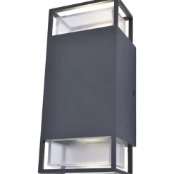 Lutec RIDGE Wandlamp Donkergrijs GU10 25W Best