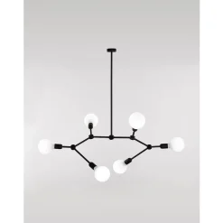 Marckdael ATOMEN SUSPENSION 1808-6 NERO 6*E27 Discount