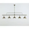 Marckdael BILIARDO INDOOR 0187/5F ANTIQUE BRASS 5*E27 + METAL SHELL Discount