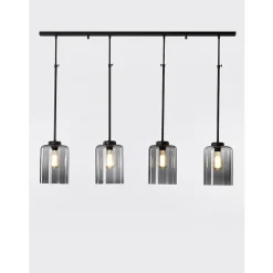 Marckdael BOSTON PROFILE + BAR TELESCOPIC 0282-4F DARK BRONZE 4*E27 Clearance