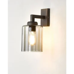 Marckdael BOSTON WALL LIGHT 0284-A1 DARK BRONZE QUADRO 1*E27 Discount
