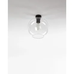 Marckdael CEILING LAMP 1606-PL1 DIAM 8 NERO 1*E27 FOR GLASS New