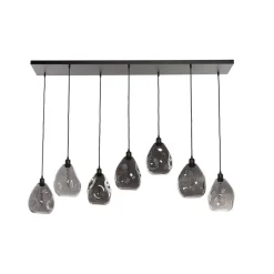 Marckdael CEILING LAMP 1588-PL7 RECTANGLE BLACK 7*E27 FOR GL Sale