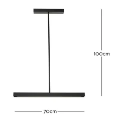 Marckdael CEILINGLAMP SERIE 1608 PROFILE 70CM NERO DOTLESS L Hot