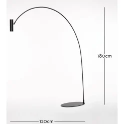 Marckdael FLOORLAMP ARCO 1320-LG1 1*GU10 DIMMABLE NERO Hot