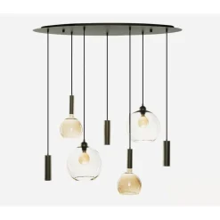 Marckdael LISBOA CEILINGLAMP 1012 SERIE BASE 120*35CM 2*E27 2*GLASS Discount