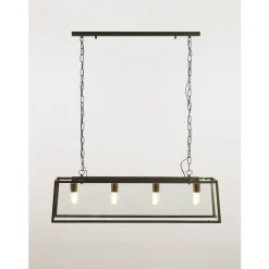 Marckdael QUADRO 3111/4 GAB QUADRO GLASPENDEL 4*E27 ROEST Online