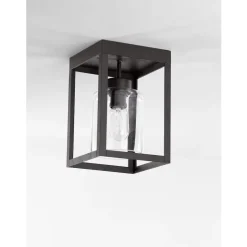 Marckdael RETTANGOLO CEILING LAMP 3408-PL1 RUST 1*E27 New
