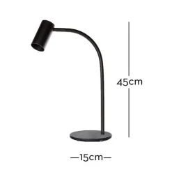 Marckdael TABLELAMP 1308-L1-GU10-NERO 1*GU10 DIMMABLE Outlet