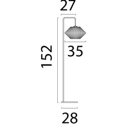 Masterlight Bicono 1-light h.152cm matt black, downlight Sale