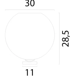 Masterlight Corda 1-light matt black h.28,5cm