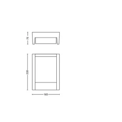 Philips Lighting Arbour wall lantern anthracite 1x6W 230V Hot