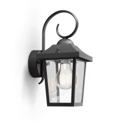 Philips Lighting Buzzard wall lantern black 1x60W 230V Hot