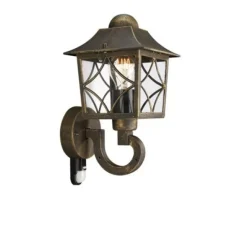 Philips Lighting CAMBRIDGE wall lantern BlackBrush 1x60W New