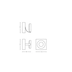 Philips Lighting CLOCKWORK single spot white 1x4.5W SELV New