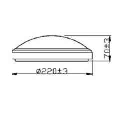 Philips Lighting Doris Ceiling 6W 27K Black IP54 HV Outlet