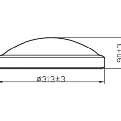 Philips Lighting DORIS CL257 EC RD 17W 27K B HV IP44 06 New