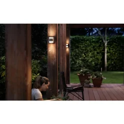 Philips Lighting Grass IR wall lantern anthracite 2x4.5W Discount