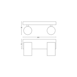 Philips Lighting KOSIPO bar/tube white 2xNW 230V Sale