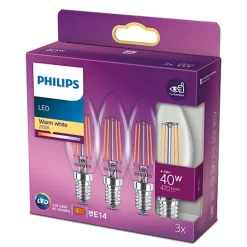 Philips Lighting LED classic 40W B35 E14 WW CL ND 3SRT6 Outlet