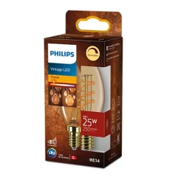 Philips Lighting Led Filamentlamp amber 25W B35 E14 Discount