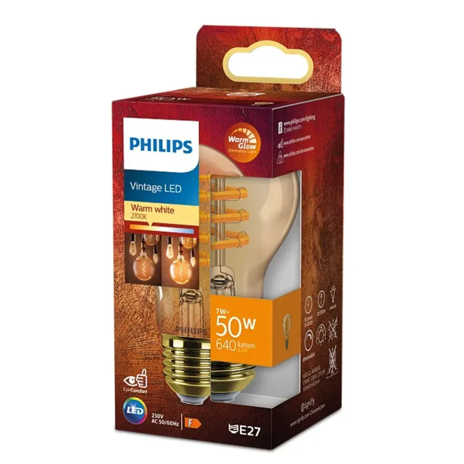 Philips Lighting Led Filamentlamp amber 50 W A60 E27