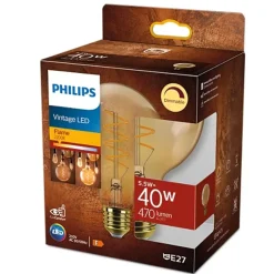 Philips Lighting LED G95 40W 2200K E27 Amber Sp DIM 1PF Outlet