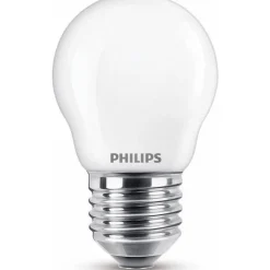 Philips Lighting LED kogellamp E27 P45 4,3W-40W CW Hot
