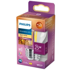 Philips Lighting LED kogellamp Fil E27 P45 1,8W-25W Dimbaar Outlet