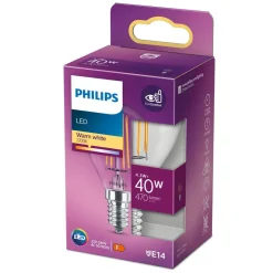 Philips Lighting LED Kogellamp Filament E14 P45 4,3W-40W Hot
