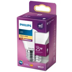 Philips Lighting LED kogellamp E27 P45 2,2W-25W WW Hot