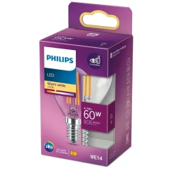 Philips Lighting LED kogellamp Filament E14 P45 6,5W-60W Clearance