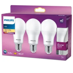 Philips Lighting LED Lamp Energiezuinig Mat 100 W E27 warmwit licht 3 stuks Online
