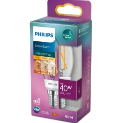 Philips Lighting LED-lamp filament E14 B35 5W-40W SceneSwitch Clearance