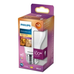 Philips Lighting LED-lamp E27 A60 10,W-100W Dimbaar Warmwit Online