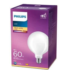 Philips Lighting LED-lamp Classic E27 G120 7W-60W WW Best