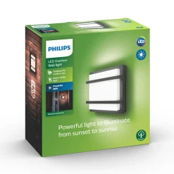 Philips Lighting Petronia wall lantern anthracite 1x12W Best