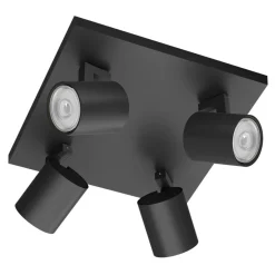 Philips Lighting RUNNER plate/spiral black 4x50W 230V Outlet