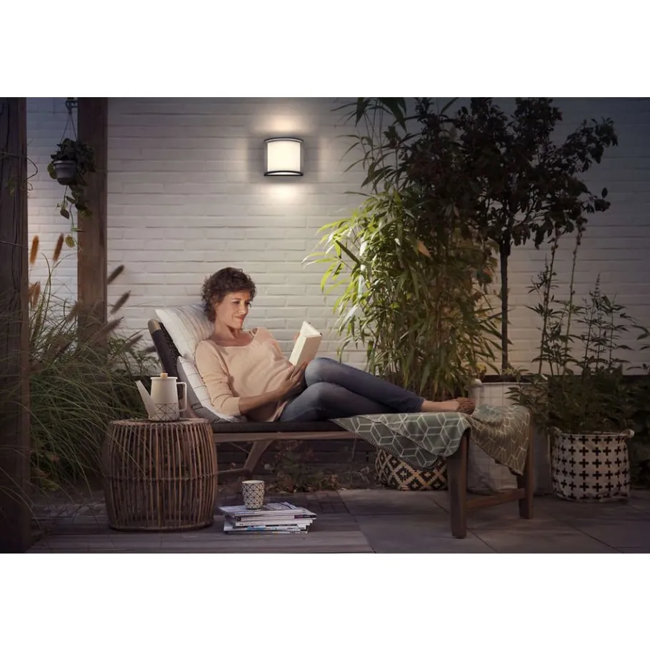 Philips Lighting Samondra wall lantern anthracite 1x12W