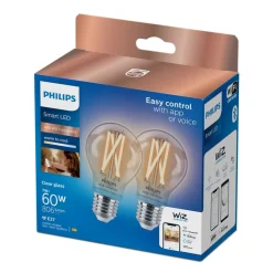 Philips Lighting Smart LED Filamentlamp helder 7 W (gelijk aan 60 W) A60 E27 x2 Sale