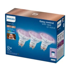 Philips Lighting Smart LED Spot 50W PAR16 GU10 x3 Outlet