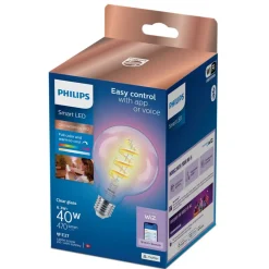 Philips Lighting Smart LED Filament doorzichtig 40W G95 E27 Sale