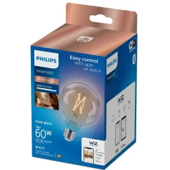Philips Lighting Smart LED Filamentlamp Globe helder 7 W (gelijk aan 60 W) G95 E27 Outlet