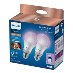 Philips Lighting Smart LED Lamp 8,5 W (gelijk aan 60 W) A60 E27 x2 Discount